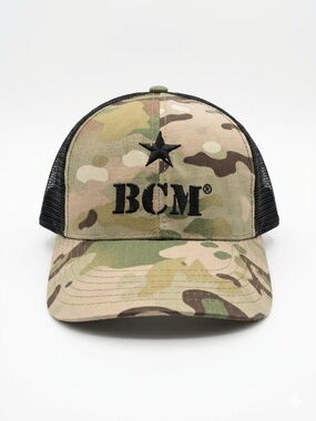 BCM Multicam Camo Trucker Hat Cap Black Mesh Snapback Tactical “Para Bellum”